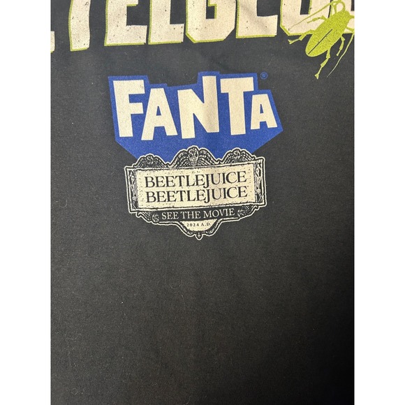 Fanta Beetlejuice Graphic T Shirt Black L G G Men's Tee - Picture 3 of 5